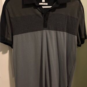 Gray and Black Men's Calvin Klein Shirt